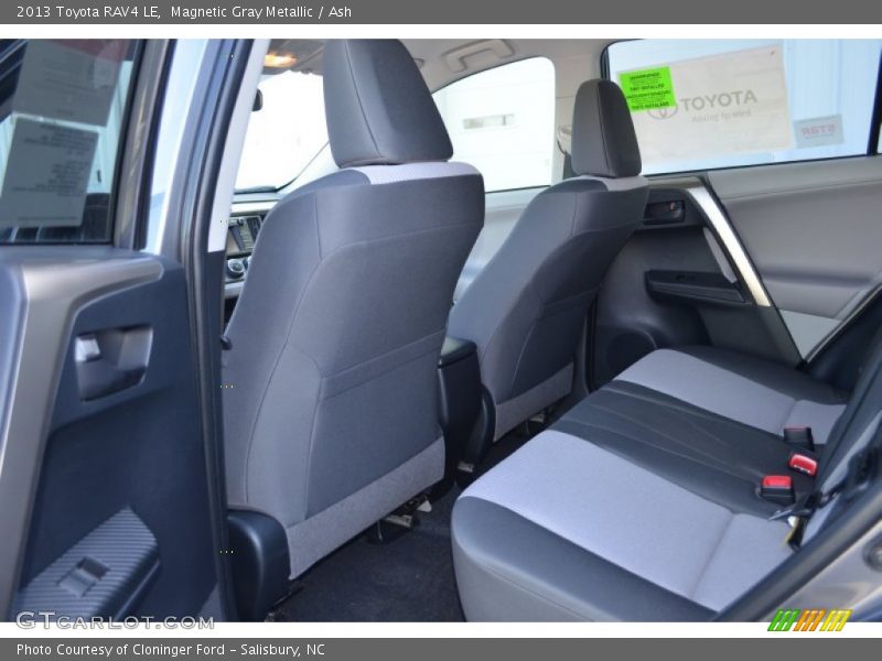 Rear Seat of 2013 RAV4 LE