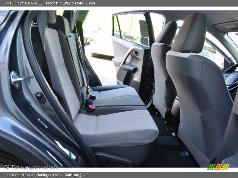 Rear Seat of 2013 RAV4 LE