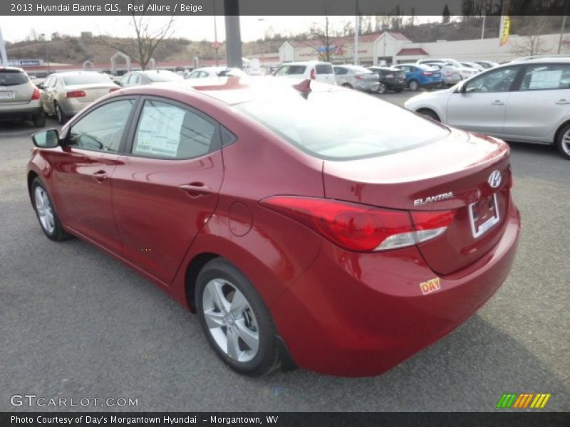 Red Allure / Beige 2013 Hyundai Elantra GLS