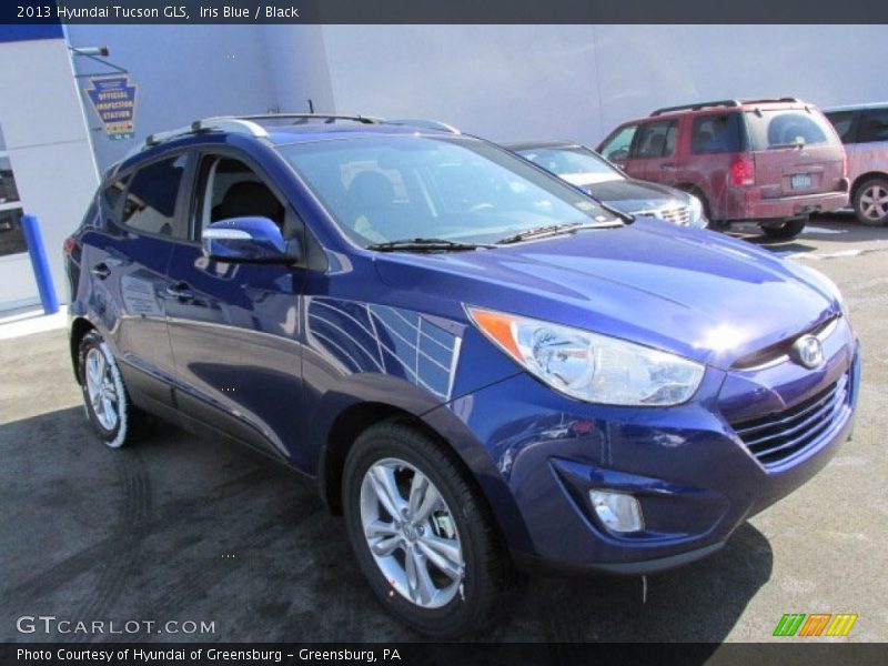 Iris Blue / Black 2013 Hyundai Tucson GLS