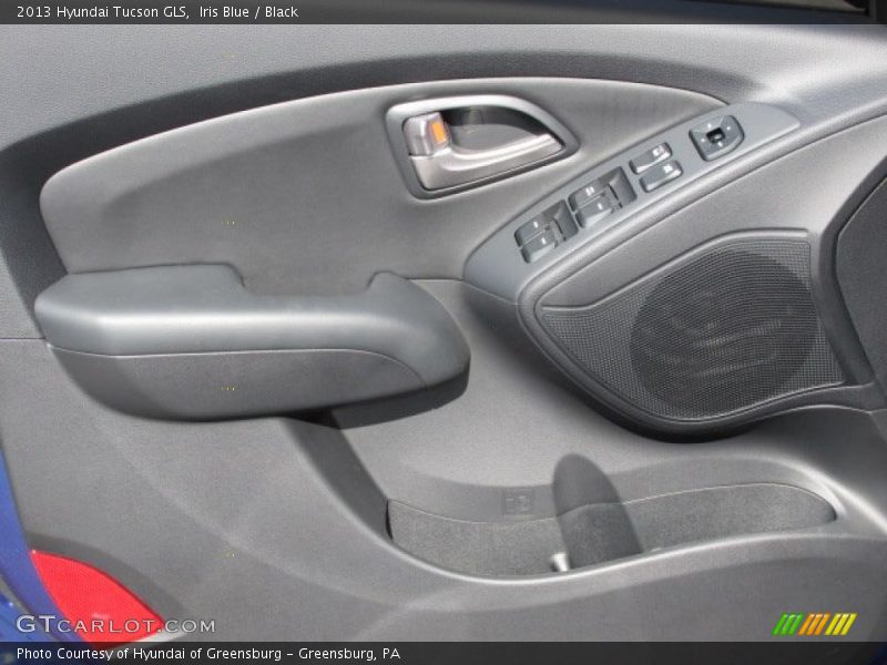 Iris Blue / Black 2013 Hyundai Tucson GLS