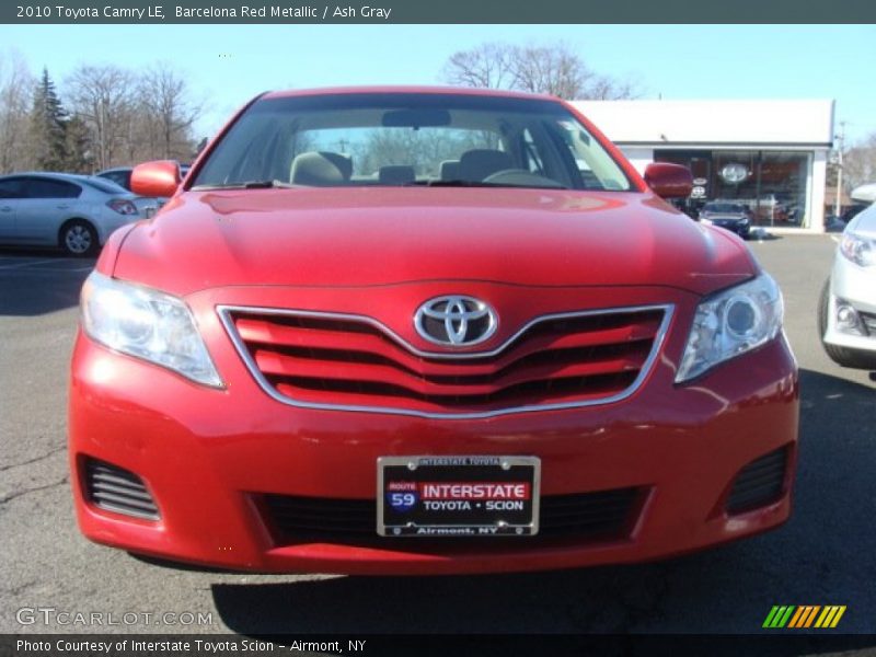 Barcelona Red Metallic / Ash Gray 2010 Toyota Camry LE