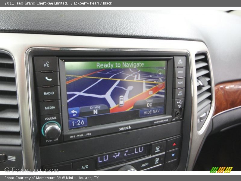 Navigation of 2011 Grand Cherokee Limited
