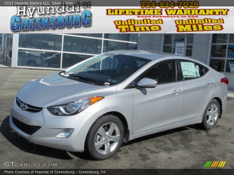 Silver / Gray 2013 Hyundai Elantra GLS