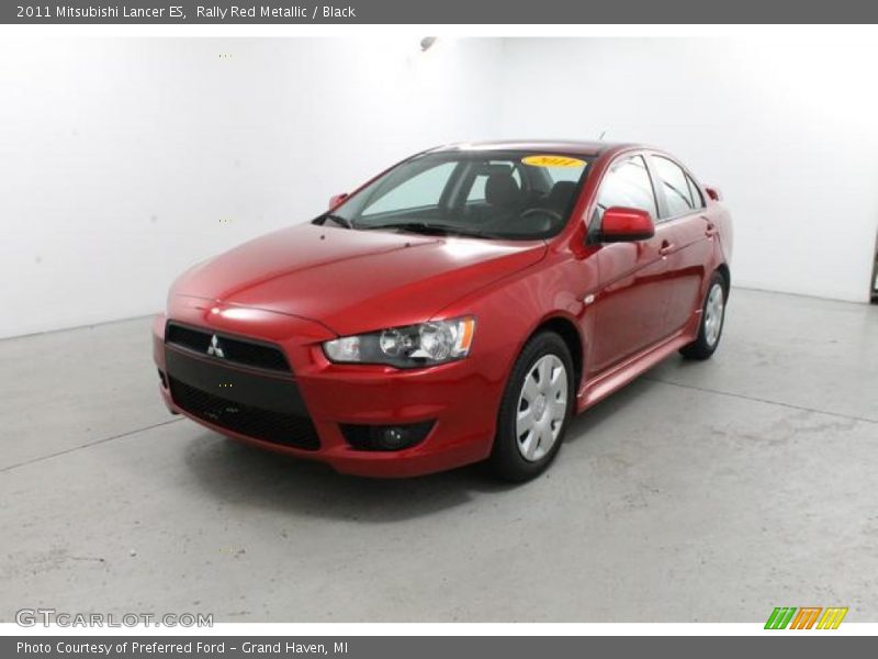 Rally Red Metallic / Black 2011 Mitsubishi Lancer ES