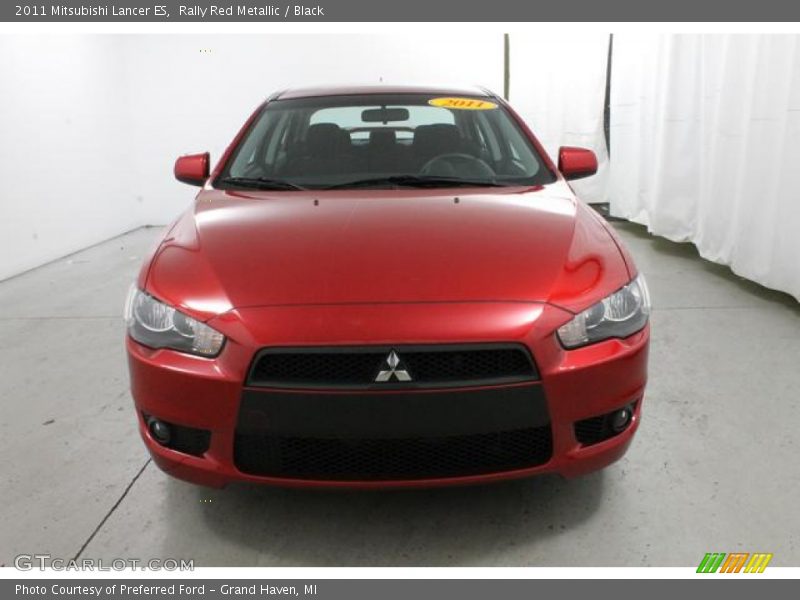 Rally Red Metallic / Black 2011 Mitsubishi Lancer ES