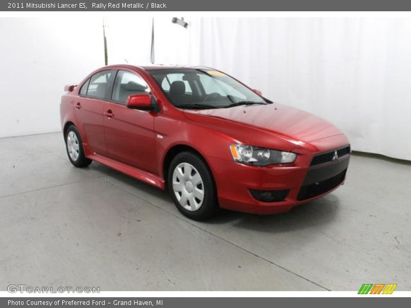 Rally Red Metallic / Black 2011 Mitsubishi Lancer ES