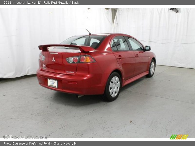 Rally Red Metallic / Black 2011 Mitsubishi Lancer ES
