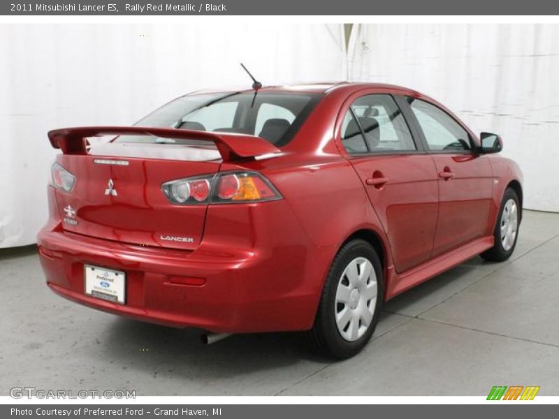 Rally Red Metallic / Black 2011 Mitsubishi Lancer ES