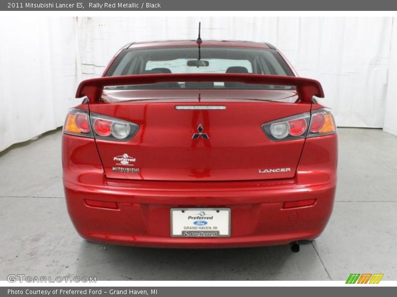 Rally Red Metallic / Black 2011 Mitsubishi Lancer ES