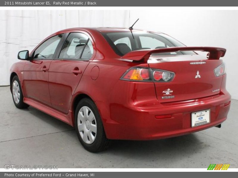 Rally Red Metallic / Black 2011 Mitsubishi Lancer ES