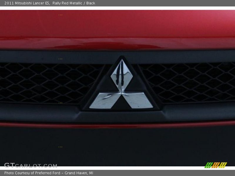 Rally Red Metallic / Black 2011 Mitsubishi Lancer ES