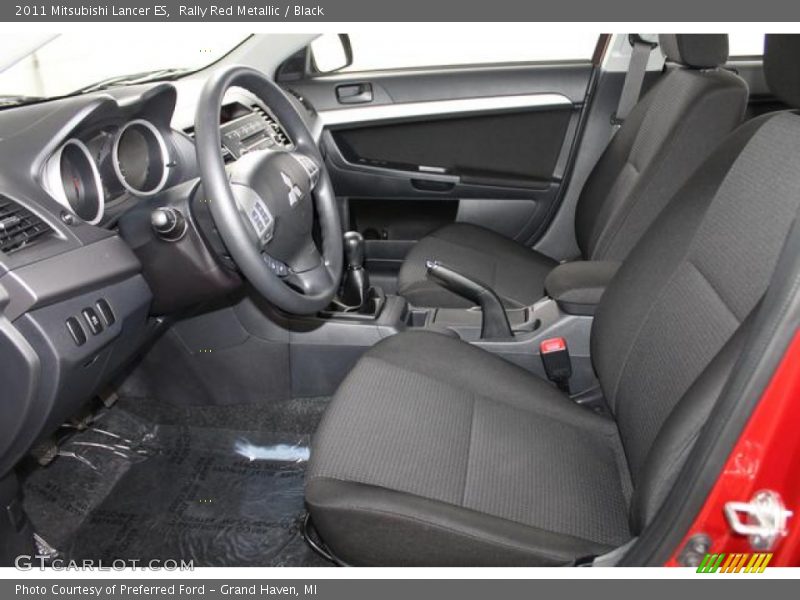  2011 Lancer ES Black Interior