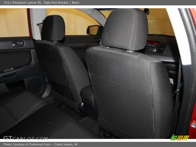 Rally Red Metallic / Black 2011 Mitsubishi Lancer ES