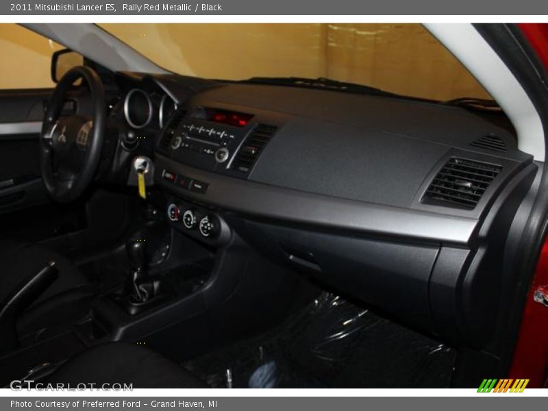 Rally Red Metallic / Black 2011 Mitsubishi Lancer ES