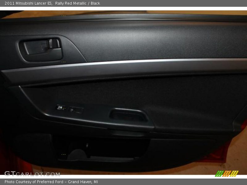 Rally Red Metallic / Black 2011 Mitsubishi Lancer ES