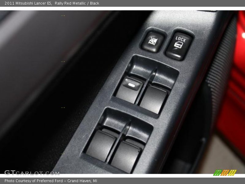 Rally Red Metallic / Black 2011 Mitsubishi Lancer ES