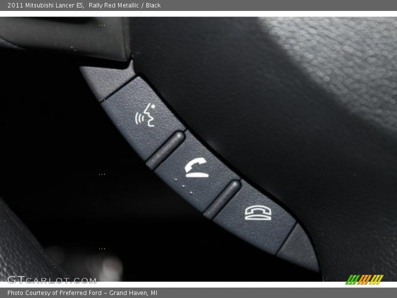 Rally Red Metallic / Black 2011 Mitsubishi Lancer ES