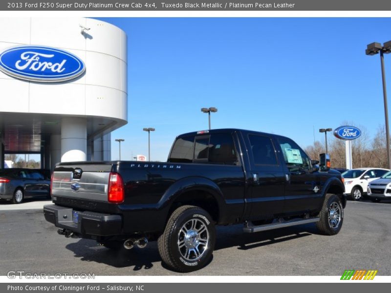 Tuxedo Black Metallic / Platinum Pecan Leather 2013 Ford F250 Super Duty Platinum Crew Cab 4x4