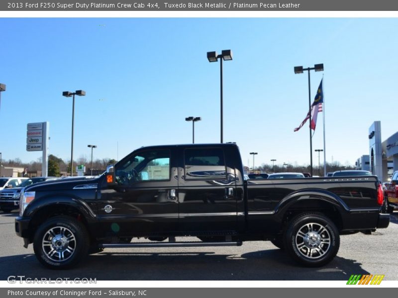 Tuxedo Black Metallic / Platinum Pecan Leather 2013 Ford F250 Super Duty Platinum Crew Cab 4x4