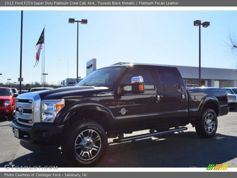 Tuxedo Black Metallic / Platinum Pecan Leather 2013 Ford F250 Super Duty Platinum Crew Cab 4x4