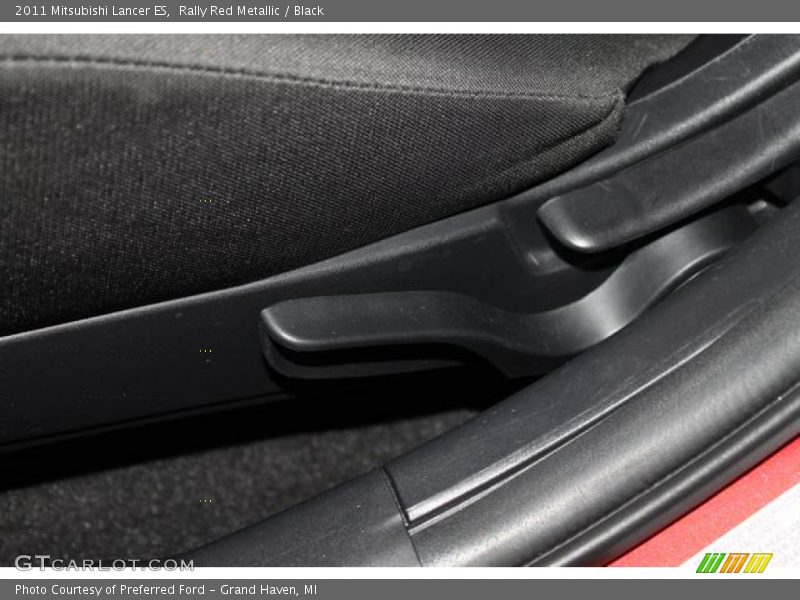 Rally Red Metallic / Black 2011 Mitsubishi Lancer ES
