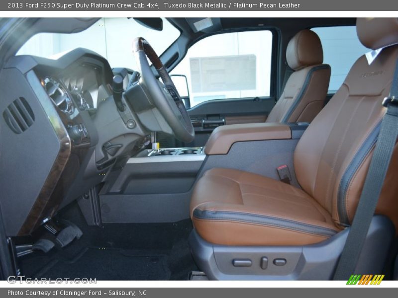 Tuxedo Black Metallic / Platinum Pecan Leather 2013 Ford F250 Super Duty Platinum Crew Cab 4x4