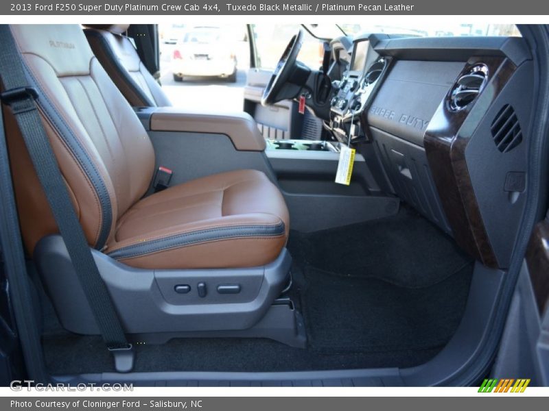 Tuxedo Black Metallic / Platinum Pecan Leather 2013 Ford F250 Super Duty Platinum Crew Cab 4x4