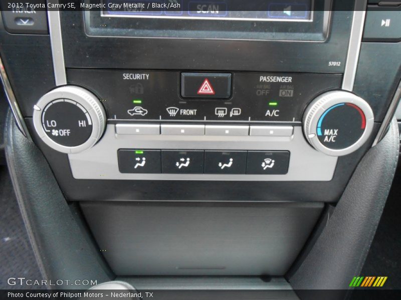 Magnetic Gray Metallic / Black/Ash 2012 Toyota Camry SE