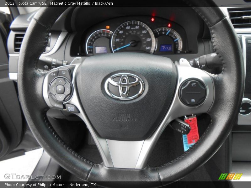 Magnetic Gray Metallic / Black/Ash 2012 Toyota Camry SE