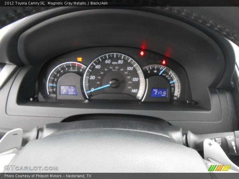 Magnetic Gray Metallic / Black/Ash 2012 Toyota Camry SE