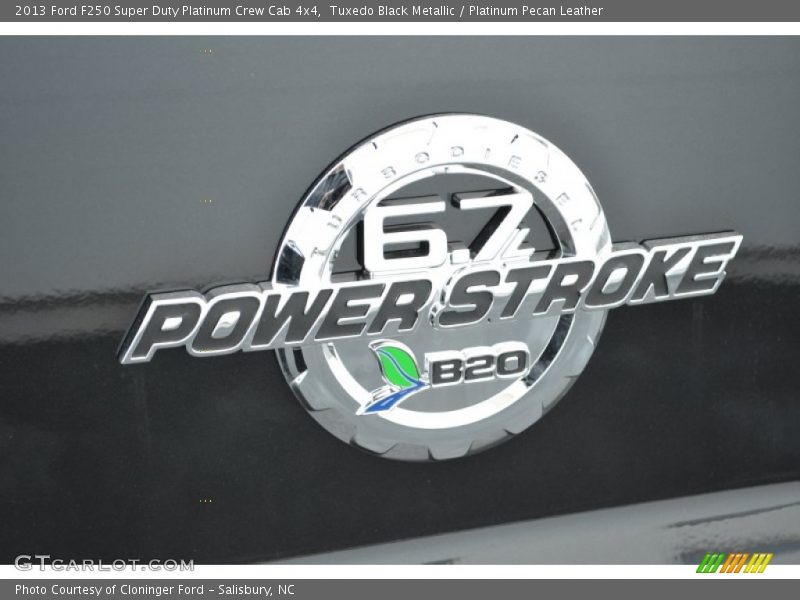 Tuxedo Black Metallic / Platinum Pecan Leather 2013 Ford F250 Super Duty Platinum Crew Cab 4x4