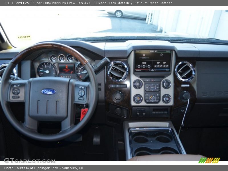 Tuxedo Black Metallic / Platinum Pecan Leather 2013 Ford F250 Super Duty Platinum Crew Cab 4x4