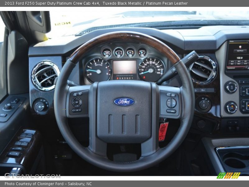 Tuxedo Black Metallic / Platinum Pecan Leather 2013 Ford F250 Super Duty Platinum Crew Cab 4x4