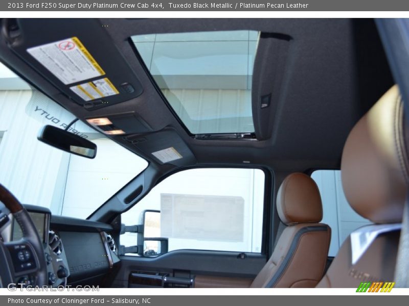 Tuxedo Black Metallic / Platinum Pecan Leather 2013 Ford F250 Super Duty Platinum Crew Cab 4x4