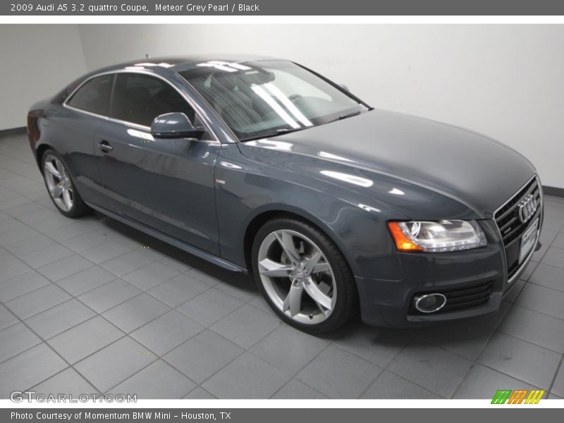 Meteor Grey Pearl / Black 2009 Audi A5 3.2 quattro Coupe