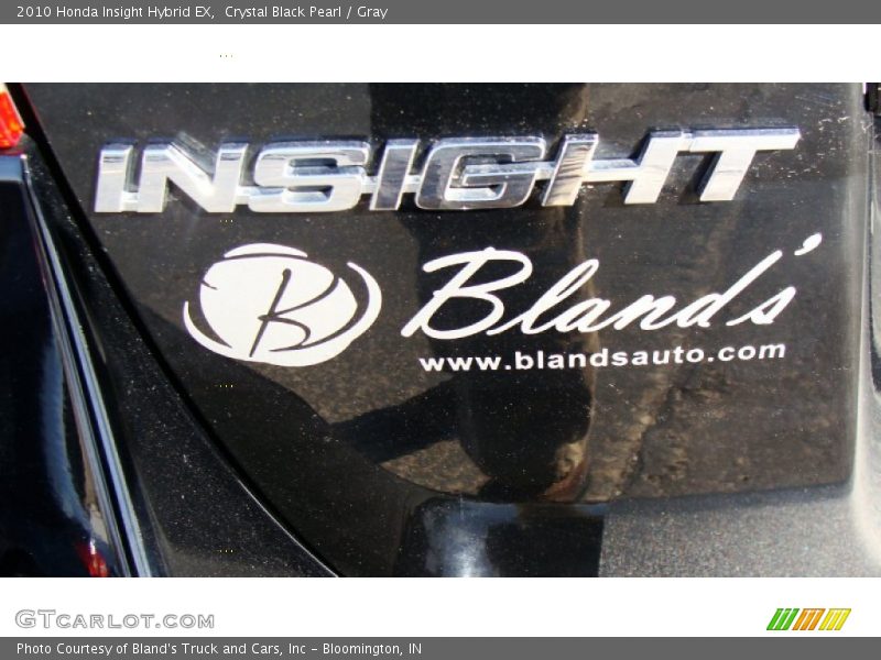 Crystal Black Pearl / Gray 2010 Honda Insight Hybrid EX
