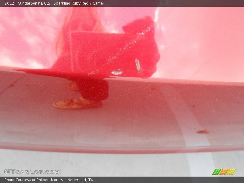 Sparkling Ruby Red / Camel 2012 Hyundai Sonata GLS