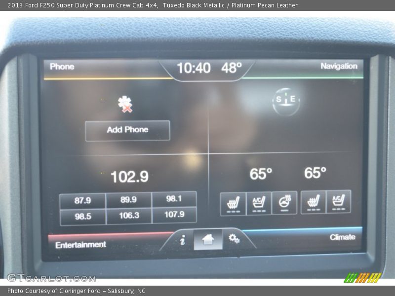 Tuxedo Black Metallic / Platinum Pecan Leather 2013 Ford F250 Super Duty Platinum Crew Cab 4x4