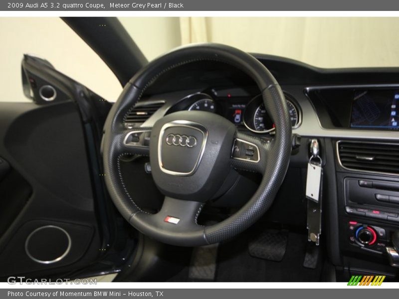 Meteor Grey Pearl / Black 2009 Audi A5 3.2 quattro Coupe