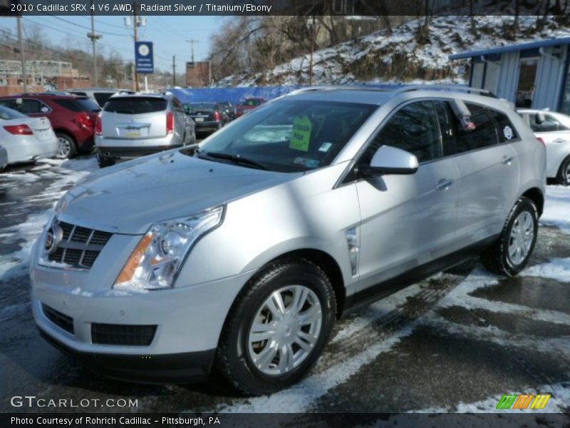 Radiant Silver / Titanium/Ebony 2010 Cadillac SRX 4 V6 AWD