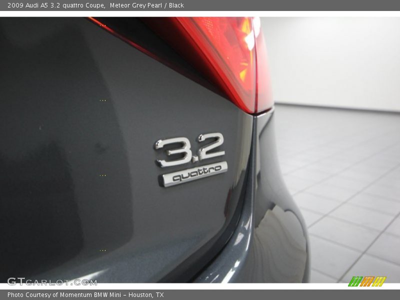Meteor Grey Pearl / Black 2009 Audi A5 3.2 quattro Coupe