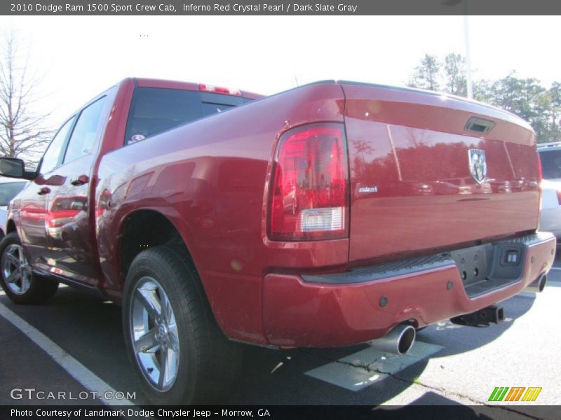 Inferno Red Crystal Pearl / Dark Slate Gray 2010 Dodge Ram 1500 Sport Crew Cab