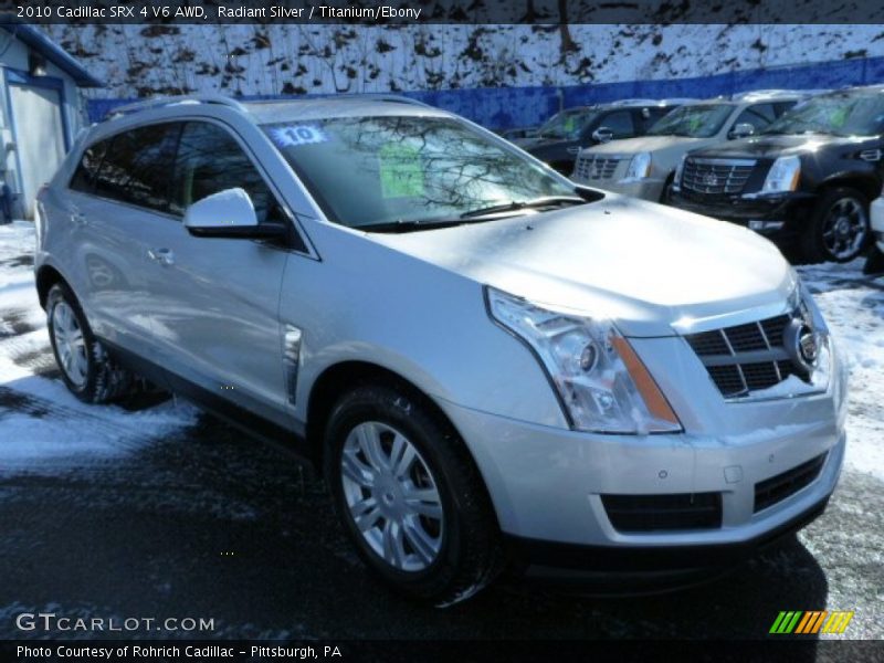 Radiant Silver / Titanium/Ebony 2010 Cadillac SRX 4 V6 AWD