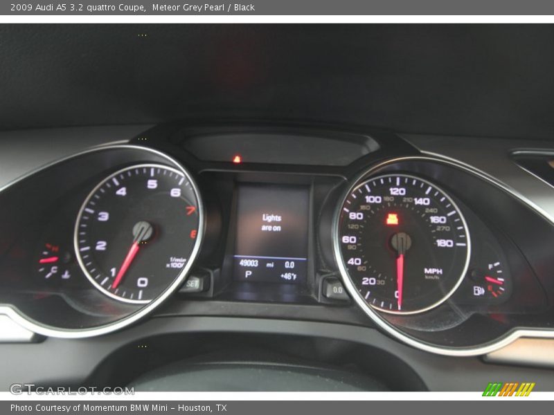 Meteor Grey Pearl / Black 2009 Audi A5 3.2 quattro Coupe