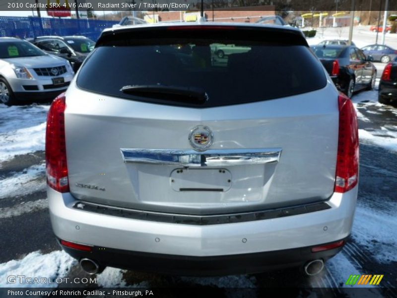 Radiant Silver / Titanium/Ebony 2010 Cadillac SRX 4 V6 AWD