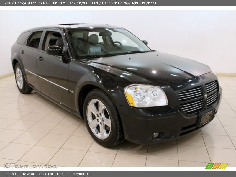 Brilliant Black Crystal Pearl / Dark Slate Gray/Light Graystone 2007 Dodge Magnum R/T