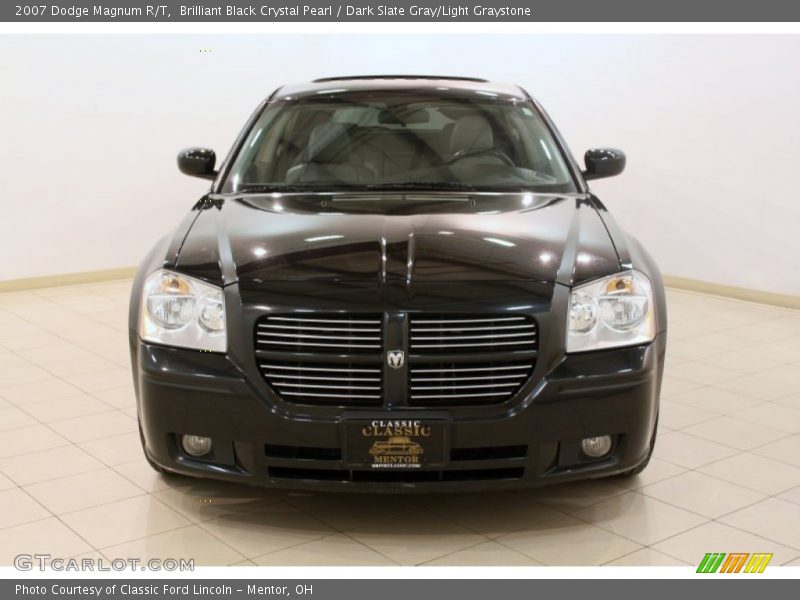 Brilliant Black Crystal Pearl / Dark Slate Gray/Light Graystone 2007 Dodge Magnum R/T