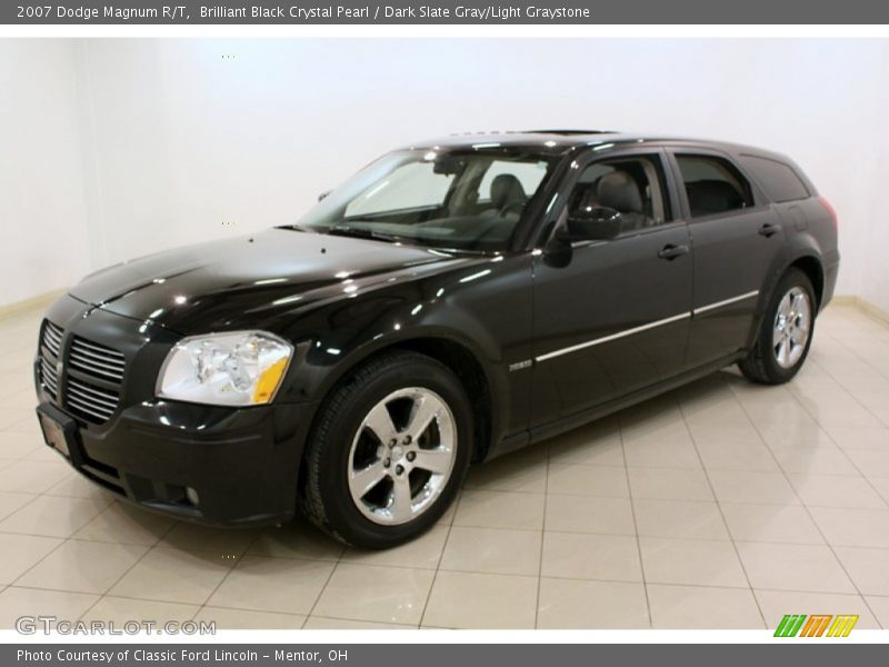 Brilliant Black Crystal Pearl / Dark Slate Gray/Light Graystone 2007 Dodge Magnum R/T