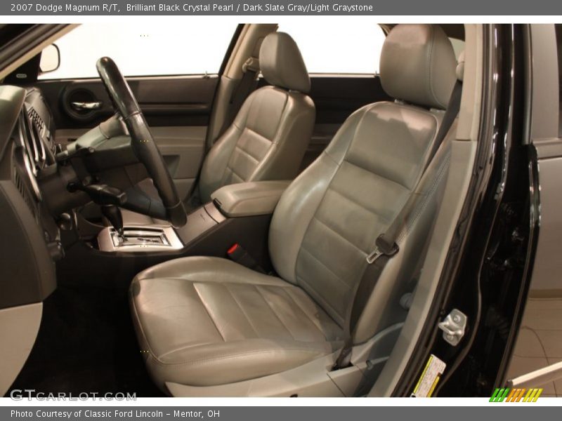 Brilliant Black Crystal Pearl / Dark Slate Gray/Light Graystone 2007 Dodge Magnum R/T